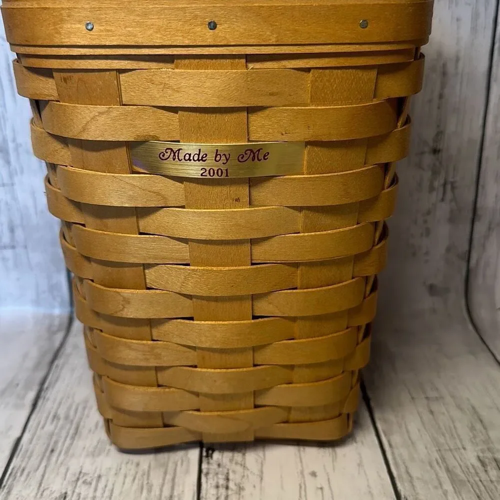 Longaberger 2001 Made By Me Hand Woven‎ Basket Dresden 13”